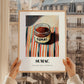 Sumac – on Striped Tablecloth, Spices Print, styled in a charming Paris street view