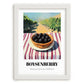 Boysenberry – Green Valley Landscape, Berries Poster, placed in minimal white frame