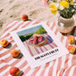 Dragon Fruit – Valley Café Scene, Fruit Poster, unframed on coastal sand