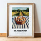 Mushrooms – Green Valley Landscape, Vegetable Painting, in wooden frame leaning on the floor