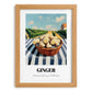 Ginger – Valley Café Scene, Vegetable Painting, set in oak frame