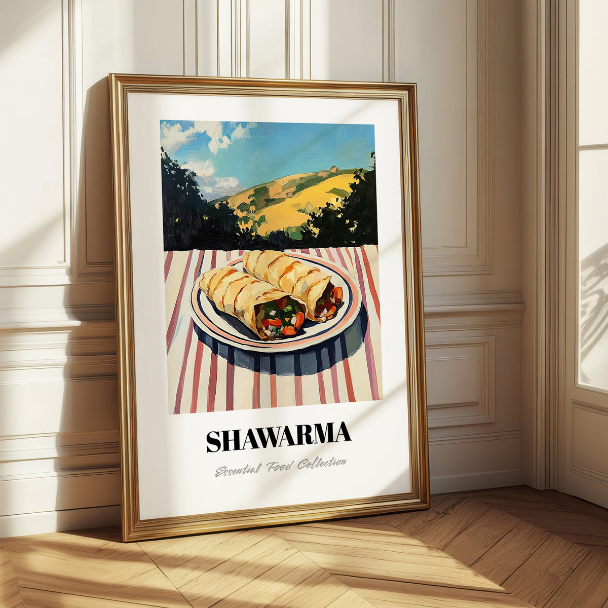 Shawarma – Hilltop Café Scene, Middle Food Wall Art