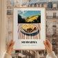 Shawarma – Hilltop Café Scene, Middle Food Wall Art, styled in a charming Paris street view