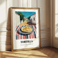 Tortilla – Mexican village Café on the Corner, Mexican Food Painting
