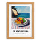 Gummy Bears – Coastal Café Moment, German Dessert Wall Decor, set in oak frame