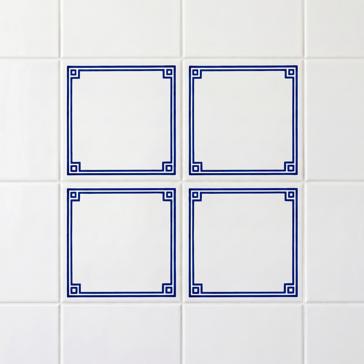 Set of 4 Greek Pattern-Only Tiles · Save 65%