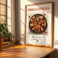 Paella Catalana – Spanish Rice Dish, Farmhouse Kitchen Art, no-text version framed in wood