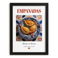 Empanadas – Spanish Snack Dish, Bistro Painting, in sleek black frame