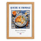 Quiche au fromage – French Dish, Bistro Painting, set in oak frame