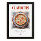 Clafoutis – French Dessert Dish, Restaurant Print, in sleek black frame