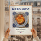 Kouign-amann – French Dessert Dish, Brasserie Still Life, styled in a charming Paris street view