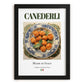 Canederli – Italian Dish, Restaurant Poster, in sleek black frame