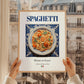 Spaghetti – Italian Pasta, Trattoria Wall Art, styled in a charming Paris street view