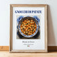 Gnocchi di Patate – Italian Dish, Café Still Life, in wooden frame leaning on the floor