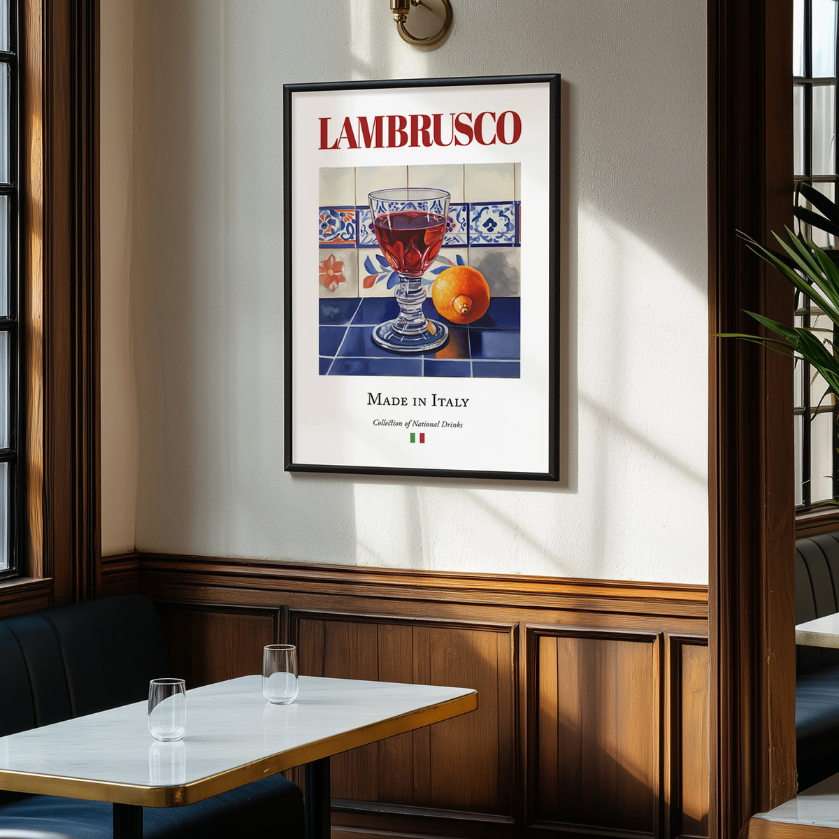 Lambrusco – Italian Sparkling Wine, Vinoteca Art, clean layout with no caption