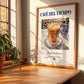 Café del tiempo – Spanish Coffee, Coffeehouse Art, no-text version framed in wood