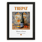 Trepat – Spanish Red Wine, Vineyard Terrace Print, in sleek black frame