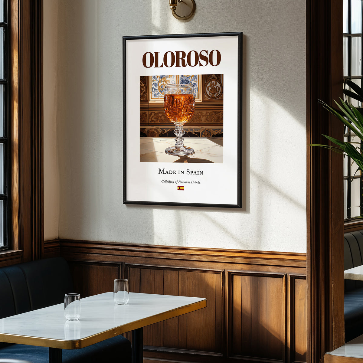 Oloroso – Spanish Dessert Wine, Vinoteca Art, clean layout with no caption