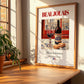 Beaujolais – French Red Wine, Vinoteca Painting, no-text version framed in wood