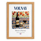 Volnay – French Red Wine, Vineyard Terrace Poster, set in oak frame