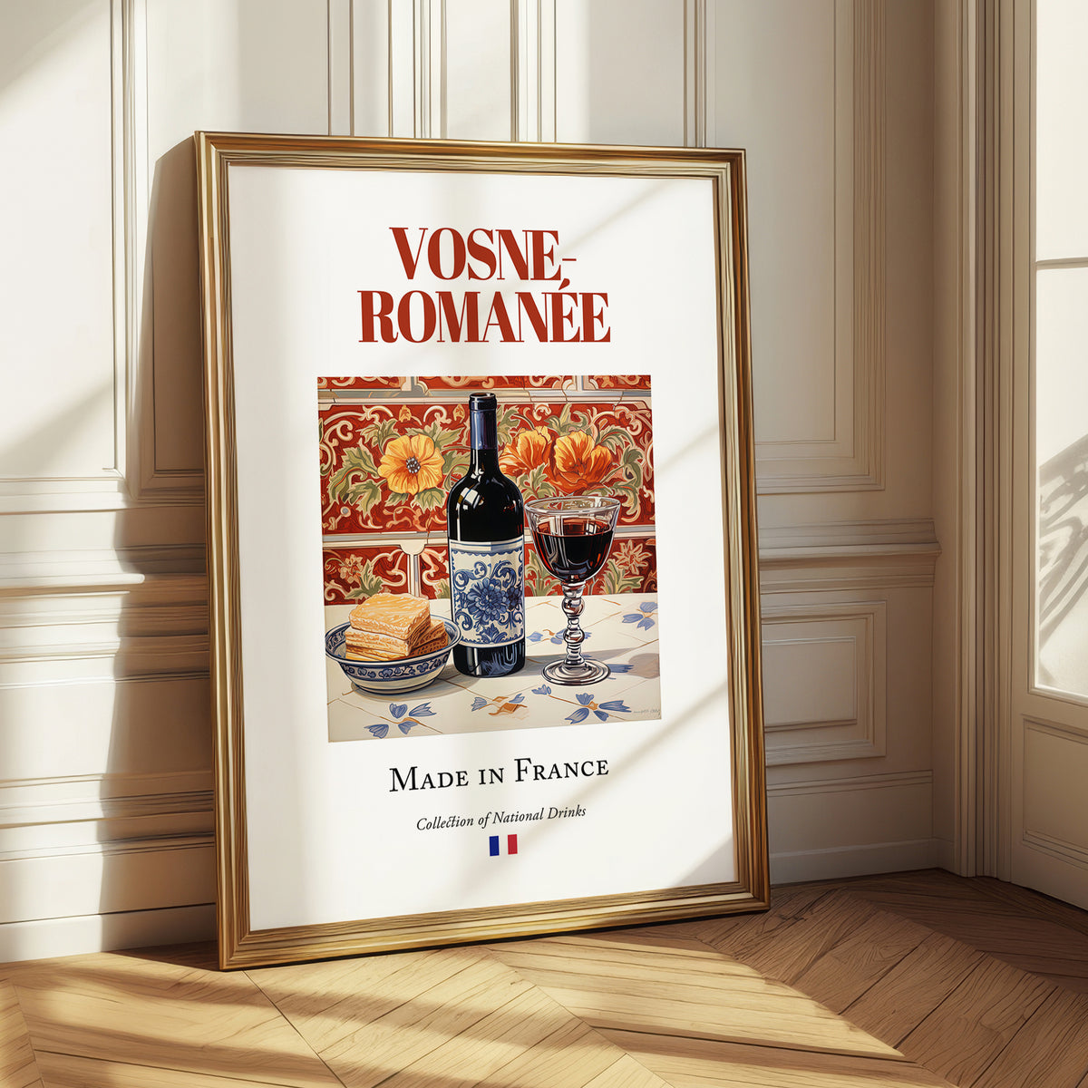 Vosne-Romanée – French Red Wine, Vinoteca Print