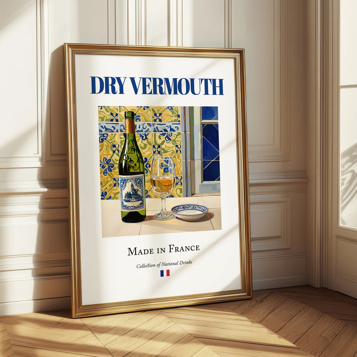 Dry Vermouth – French Liqueur Drink, Sky Bar Wall Decor