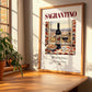Sagrantino – Italian Red Wine, Wine Bar Wall Art, no-text version framed in wood
