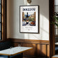Dogliani – Italian Red Wine, Vineyard Terrace Poster, clean layout with no caption