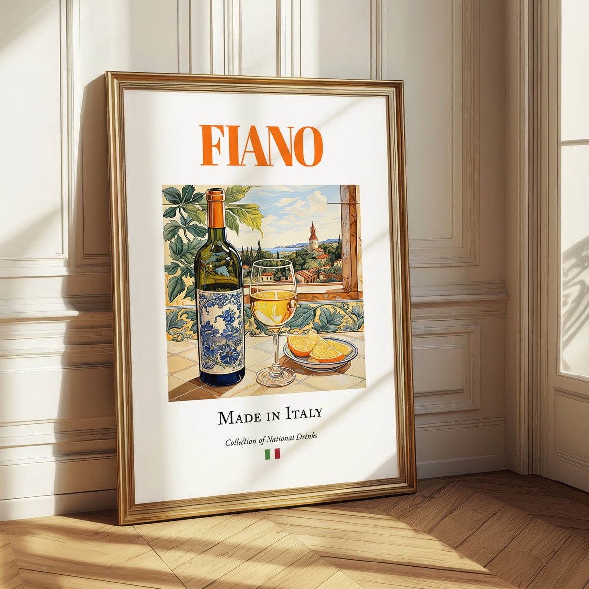 Fiano – Italian White Wine, Tasting Room Poster