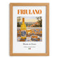Friulano – Italian White Wine, Vinoteca Wall Art, set in oak frame