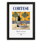 Cortese – Italian White Wine, Vinoteca Wall Decor, in sleek black frame