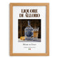 Liquore di alloro – Italian Liqueur Drink, Cocktail Lounge Still Life, set in oak frame