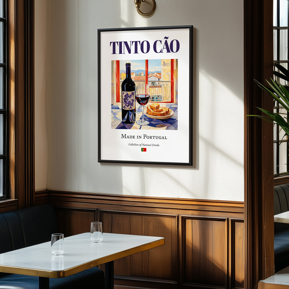Tinto Cão – Portuguese Red Wine, Wine Bar Poster, clean layout with no caption
