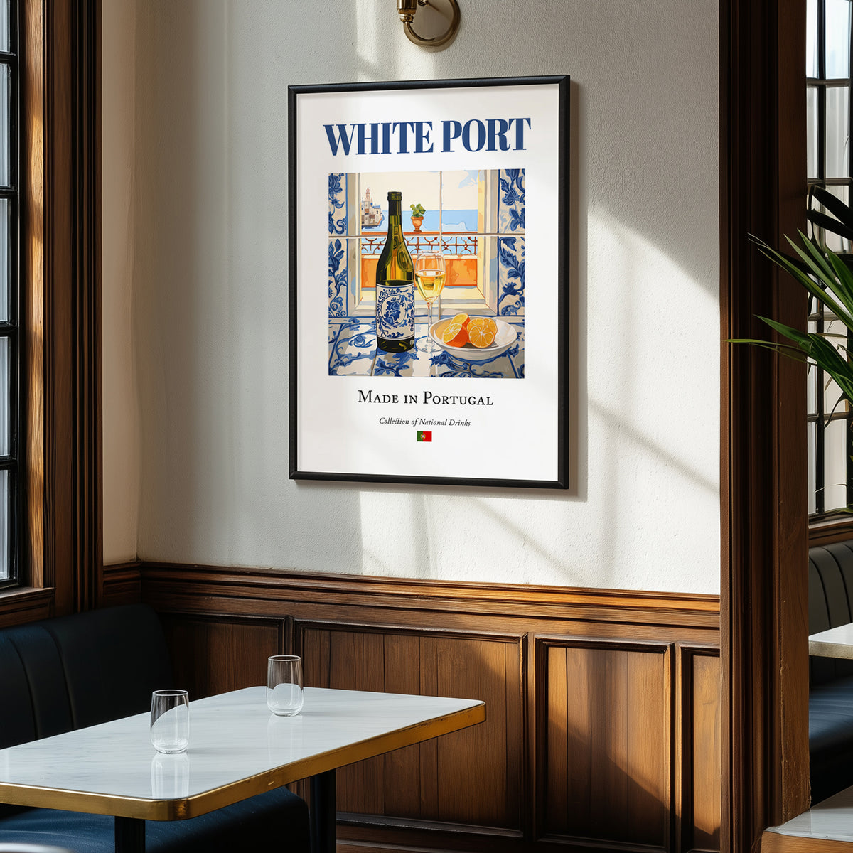 White Port – Portuguese Dessert Wine, Tasting Room Wall Decor, clean layout with no caption