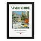 Vinho Verde – Portuguese White Wine, Vinoteca Wall Decor, in sleek black frame