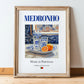 Medronho (brandy) – Portuguese Spirit Drink, Hotel Lobby Painting, in wooden frame leaning on the floor