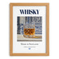 Whisky – Scottish Spirit Drink, Beach Bar Poster, set in oak frame