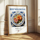 Beef Wellington – English Meat Dish, Farmhouse Kitchen Poster
