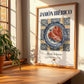 Jamón Ibérico – Spanish Meat Dish, Restaurant Poster, no-text version framed in wood