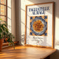 Tagliatelle al Ragu – Italian Pasta, Osteria Print, no-text version framed in wood