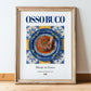 Osso Buco – Italian Meat Dish, Tavern Poster, in wooden frame leaning on the floor
