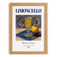 Limoncello – Italian Liqueur Drink, Cocktail Lounge Poster, set in oak frame