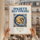 Spaghetti alle Vongole – Italian Pasta, Restaurant Still Life, styled in a charming Paris street view
