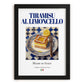 Tiramisu al Limoncello – Italian Dessert Dish, Restaurant Print, in sleek black frame