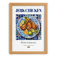 Jerk Chicken – Jamaican Meat Dish, Tavern Still Life, set in oak frame