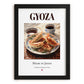 Gyoza – Japanese Dish, Bistro Painting, in sleek black frame
