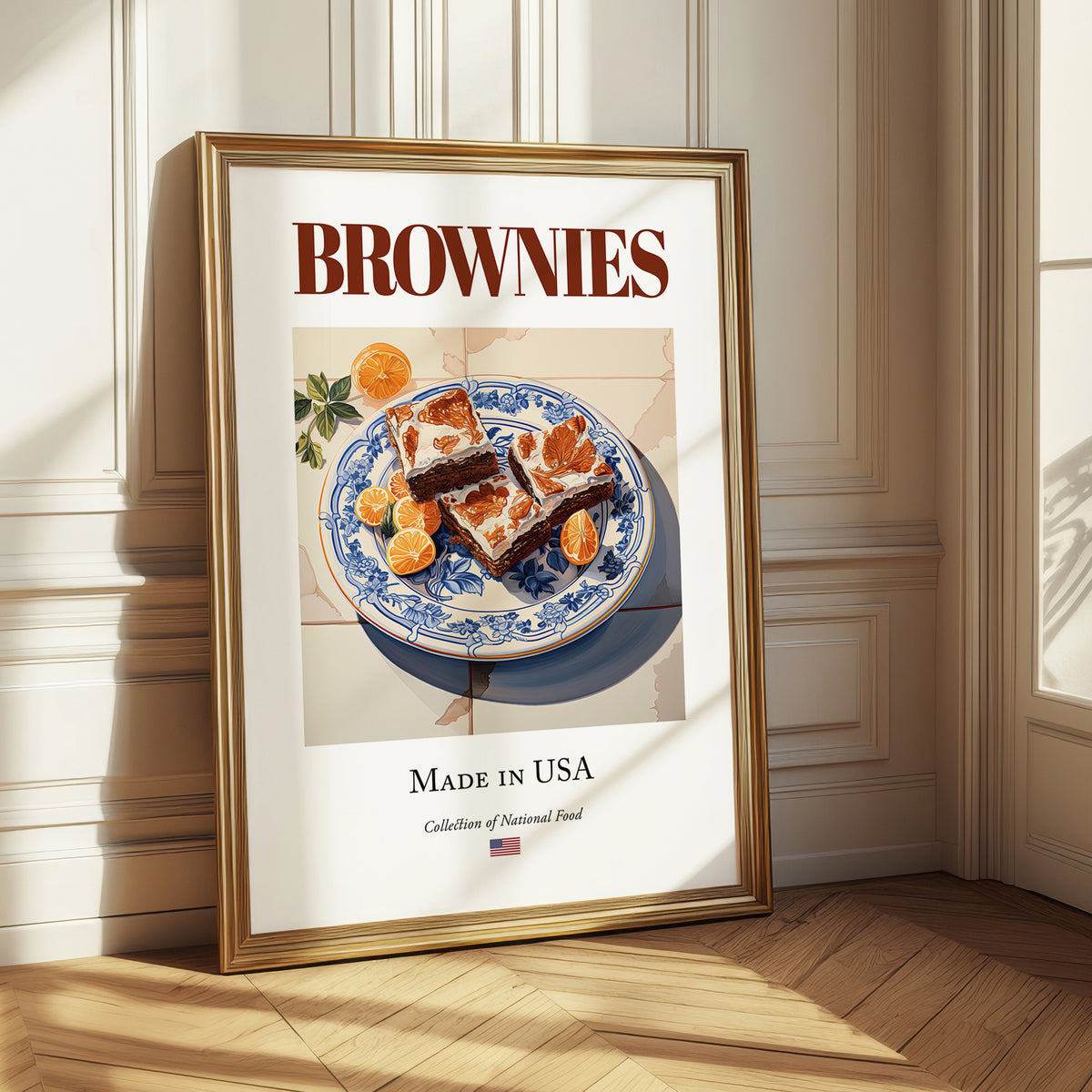 Brownies – American Dessert Dish, Tavern Print