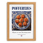 Poffertjes – Dutch Dessert Dish, Bistro Poster, set in oak frame