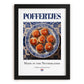 Poffertjes – Dutch Dessert Dish, Bistro Poster, in sleek black frame