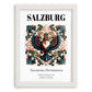 Salzburg, Austria – Wanderlust Wall Decor, placed in minimal white frame
